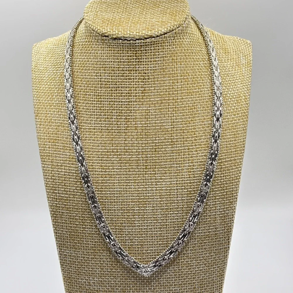 Vintage Riccio Necklace Sterling 925 Silver Italy 32 grams